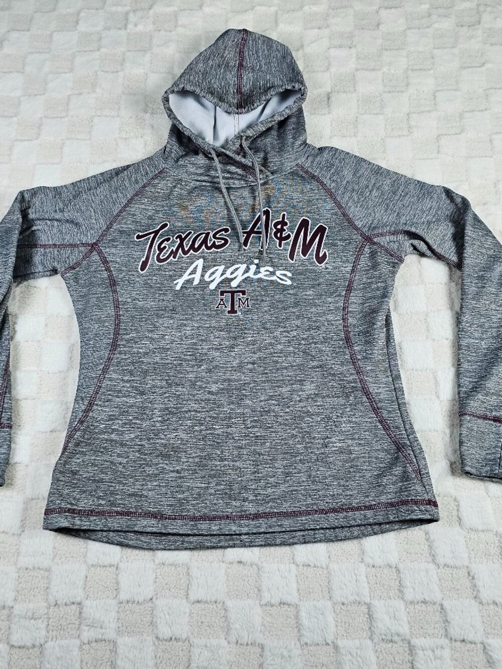 Colosseum Texas A&M Women's Gray Hoodie Aggies Activewear Medium